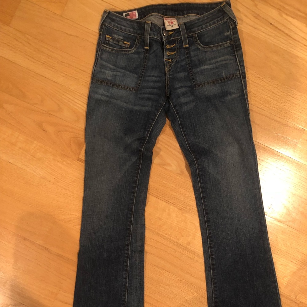 True Religion mid rise boot cut jeans size 26